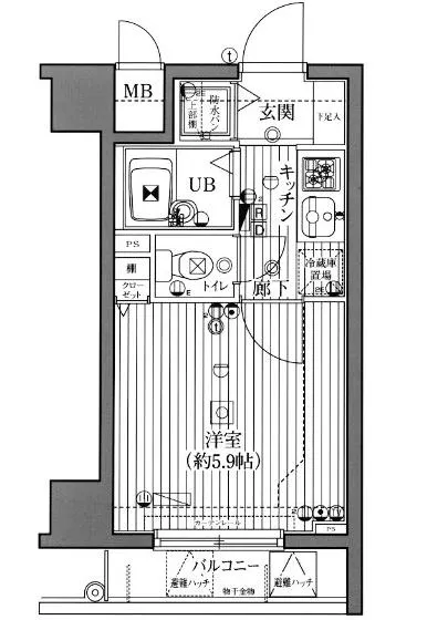 ガラステージ芝公園駅前 306