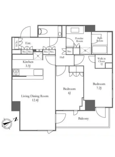 ザ・パークハウス南青山常磐松 6F
