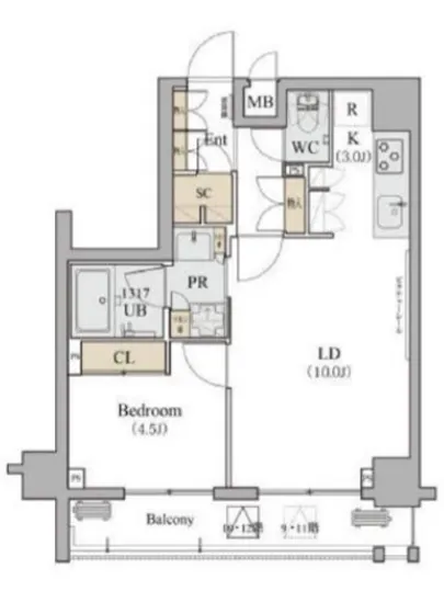 ディームス品川南 902