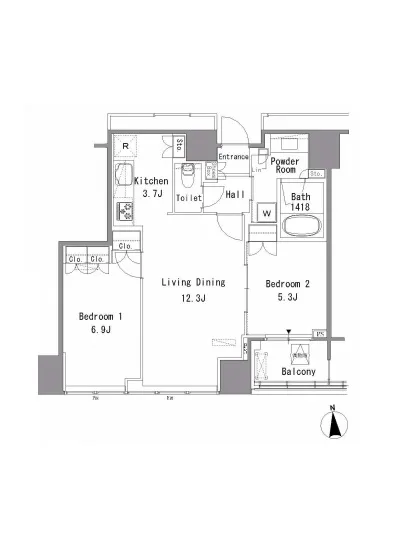 ホワイトタワー浜松町 1705