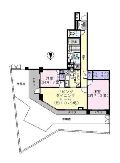 高輪・伊皿子坂ハイツ 1F