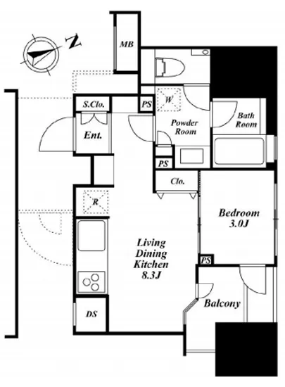 朝日マンション五反田 1203