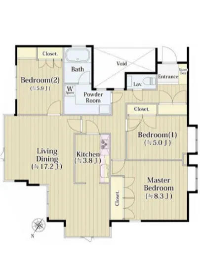 コートハウス八雲 201