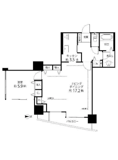 河田町ガーデン 1-1410