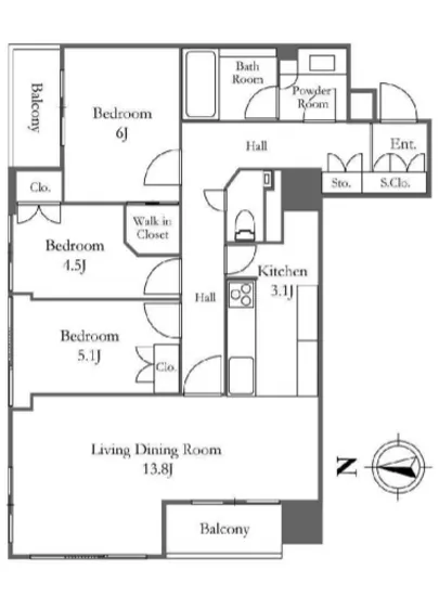 ザ湾岸タワーレックスガーデン 808
