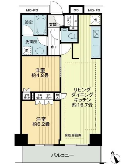 ザ・パークハウス新宿タワー 1312