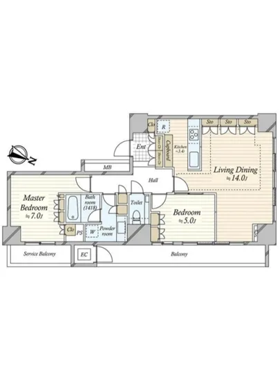 五番町マンション 14F