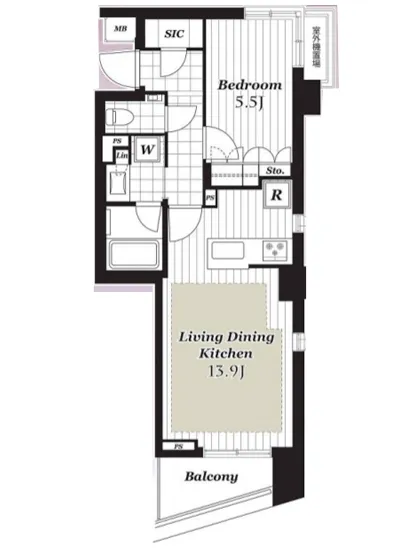 オープンレジデンシア目黒柿の木坂 1F