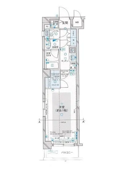 パレステュディオ白金高輪 2F