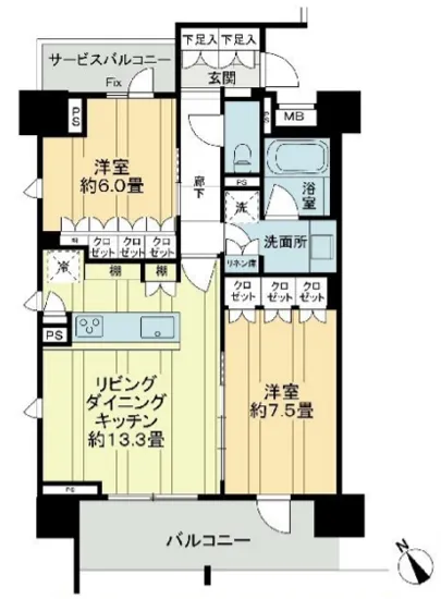 グランデバンセ御殿山ザ・レジデンス 6F