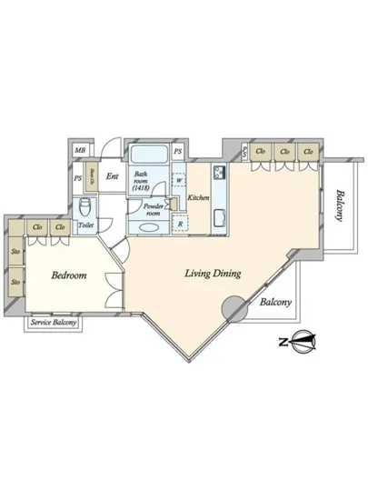 ビューネ南青山ヒルズ 4F