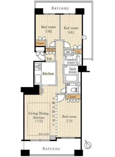 ファミールグラン三田伊皿子坂 9F