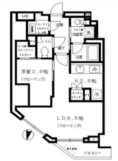 パークリュクス西新宿 804