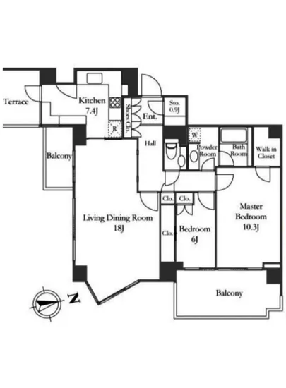 パークコート元麻布ヒルトップレジデンス 7F