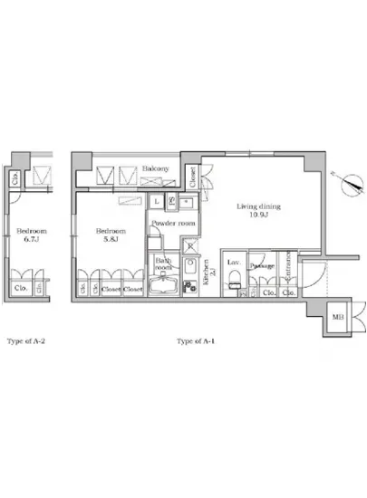 レジディア月島 701