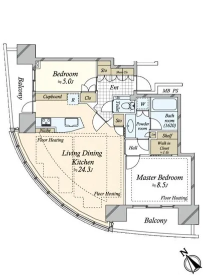 パークコート赤坂檜町ザ タワー 16F
