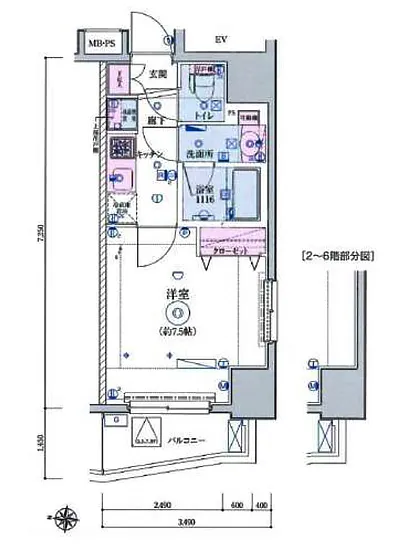 リヴシティ田町 701