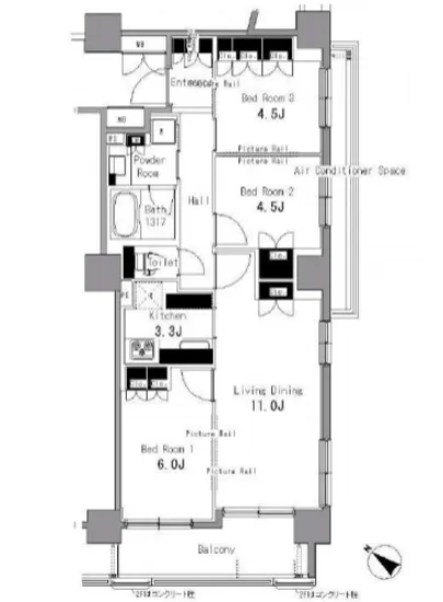 パークアクシス日本橋浜町 1005
