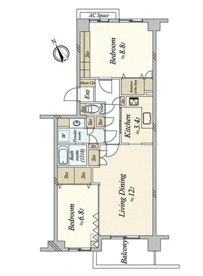 シティコート広尾 3F