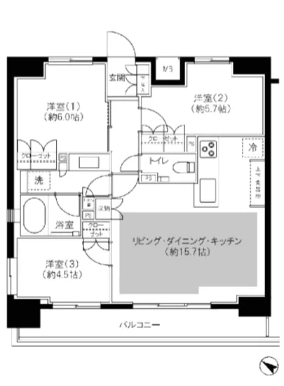 オープンレジデンシア代々木 9F