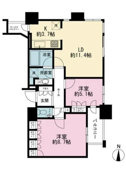 サンウッド三田パークサイドタワー 2204