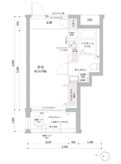 ラグディア高輪 408