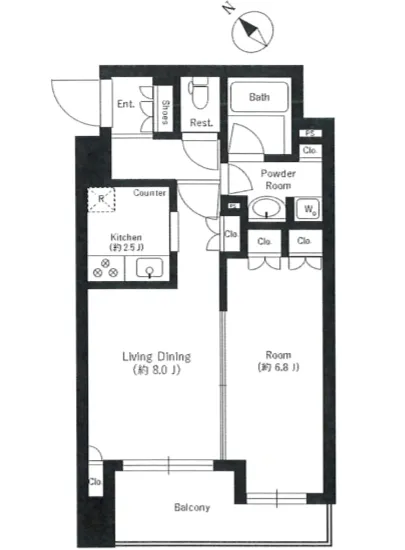 レフィール築地レジデンス 3F