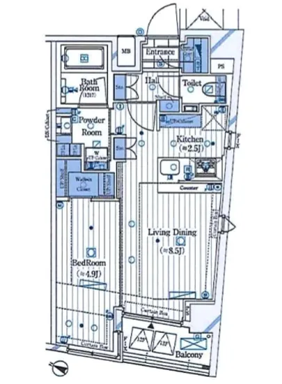 ガリシア新宿ノース 1204