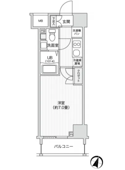 レジディア笹塚2 1402