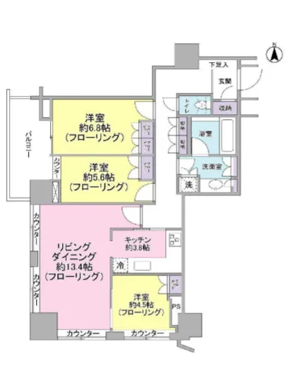 ザ・パークタワー東京サウス 804