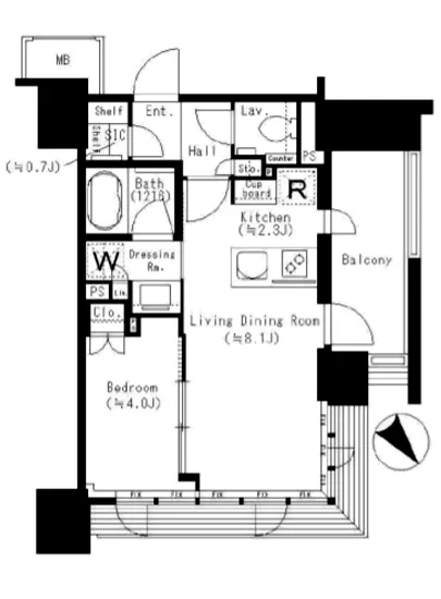 パークリュクス神楽坂 401