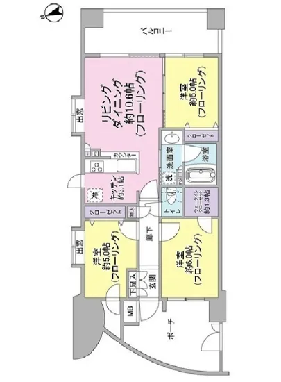 スカイクレストビュー芝浦 306