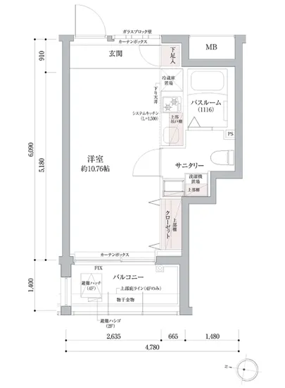 ラグディア高輪 308