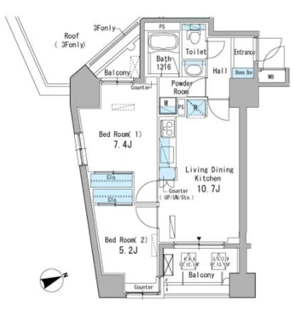 パークアクシス駒込 1302