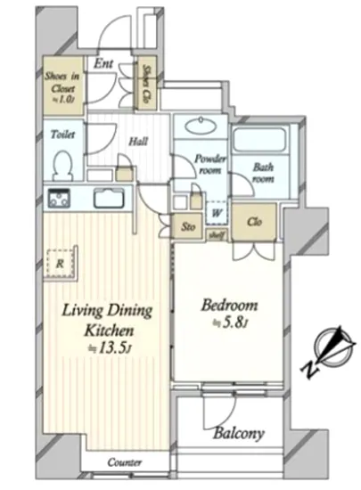 ハウスコート築地 3F