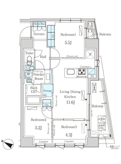 パークアクシス日本橋浜町レジデンス 701