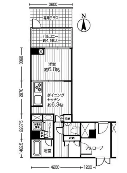 ガーデンホームズ白金 1F