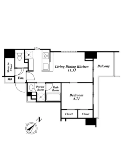 パークリュクス築地 4F