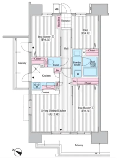 クロスレジデンス東十条 1301