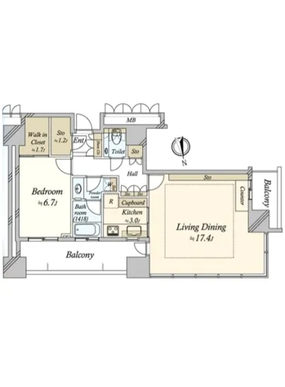 パークタワー目黒 8F