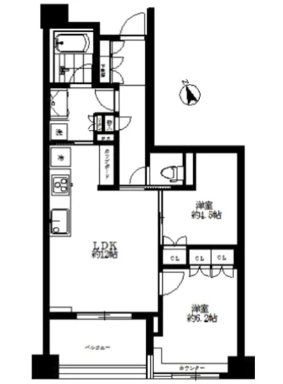ザ・ヒルズ市谷薬王寺 2F
