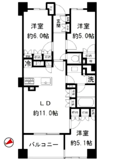 ザ・ヒルズ市谷薬王寺 4F