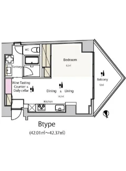 ワインアパートメント 702