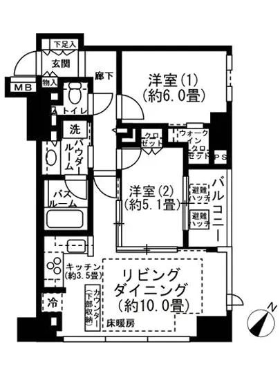 シティハウス勝どきステーションコート 1005