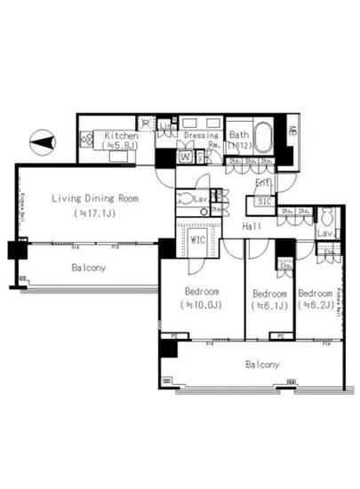 広尾ガーデンフォレスト 桜レジデンス A・B棟 B-102