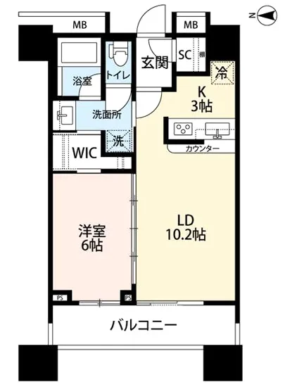 ミッドサザンレジデンス御殿山 5F
