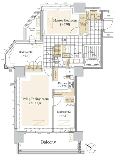 パークコート千代田駿河台ヒルトップレジデンス 1801