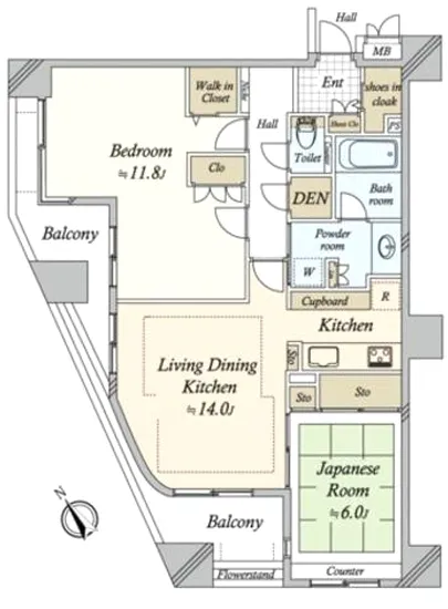 東京月島ガーデンハウス 4F