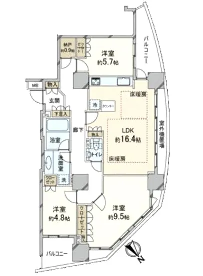ドレッセ目黒インプレスタワー 23F