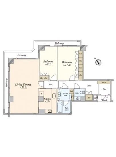 ドムス元麻布 2F